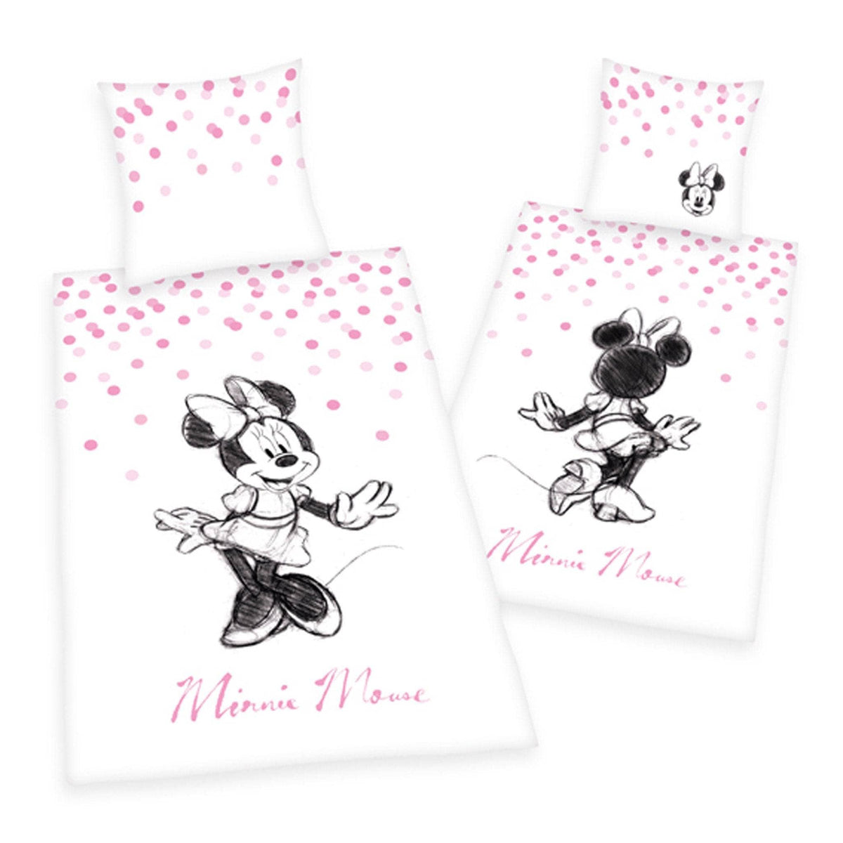 Herding Disney's Minnie Mouse Renforcé Wende Bettwäsche 135x200 cm + 80x80 cm