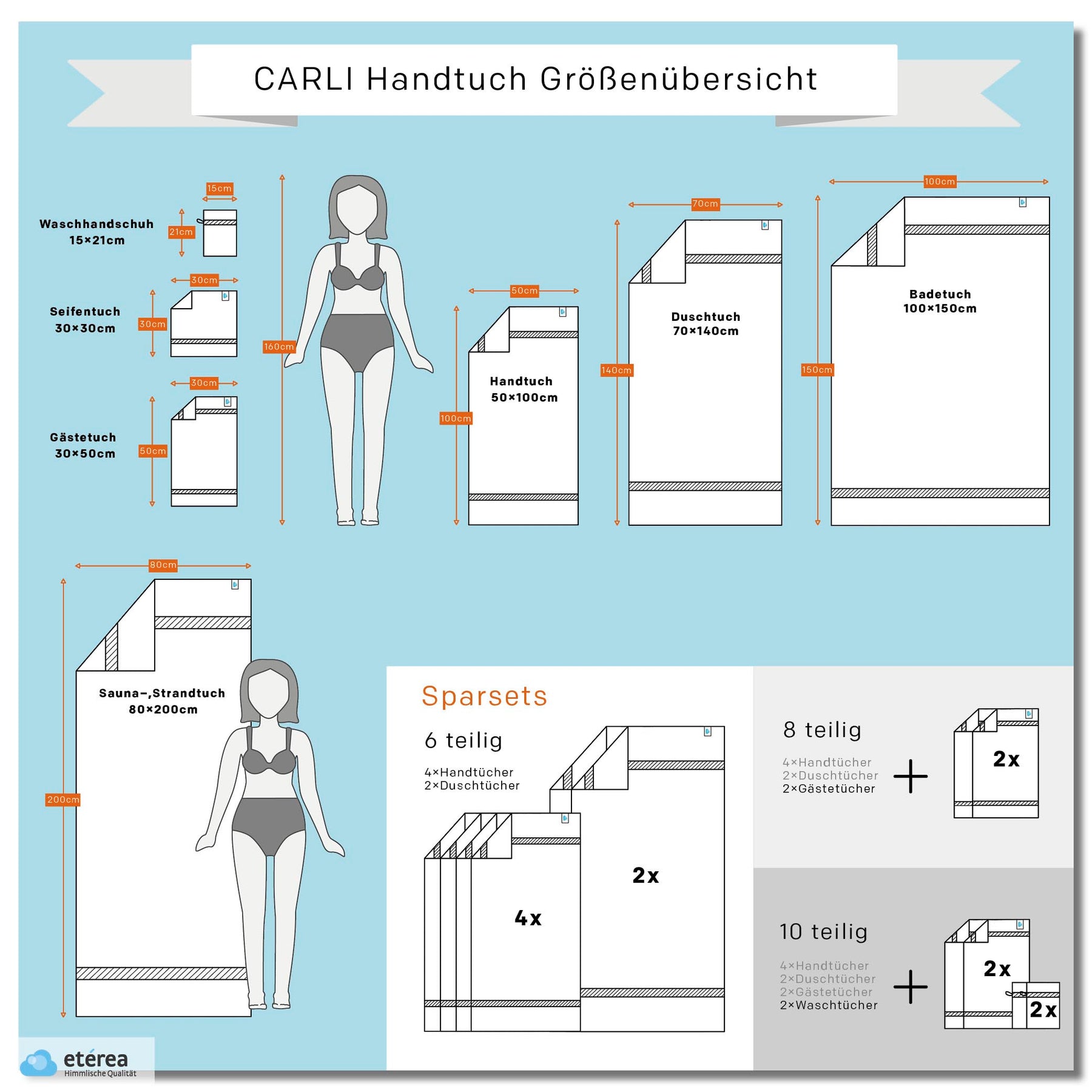 etérea Carli 10-teiliges Handtuchset