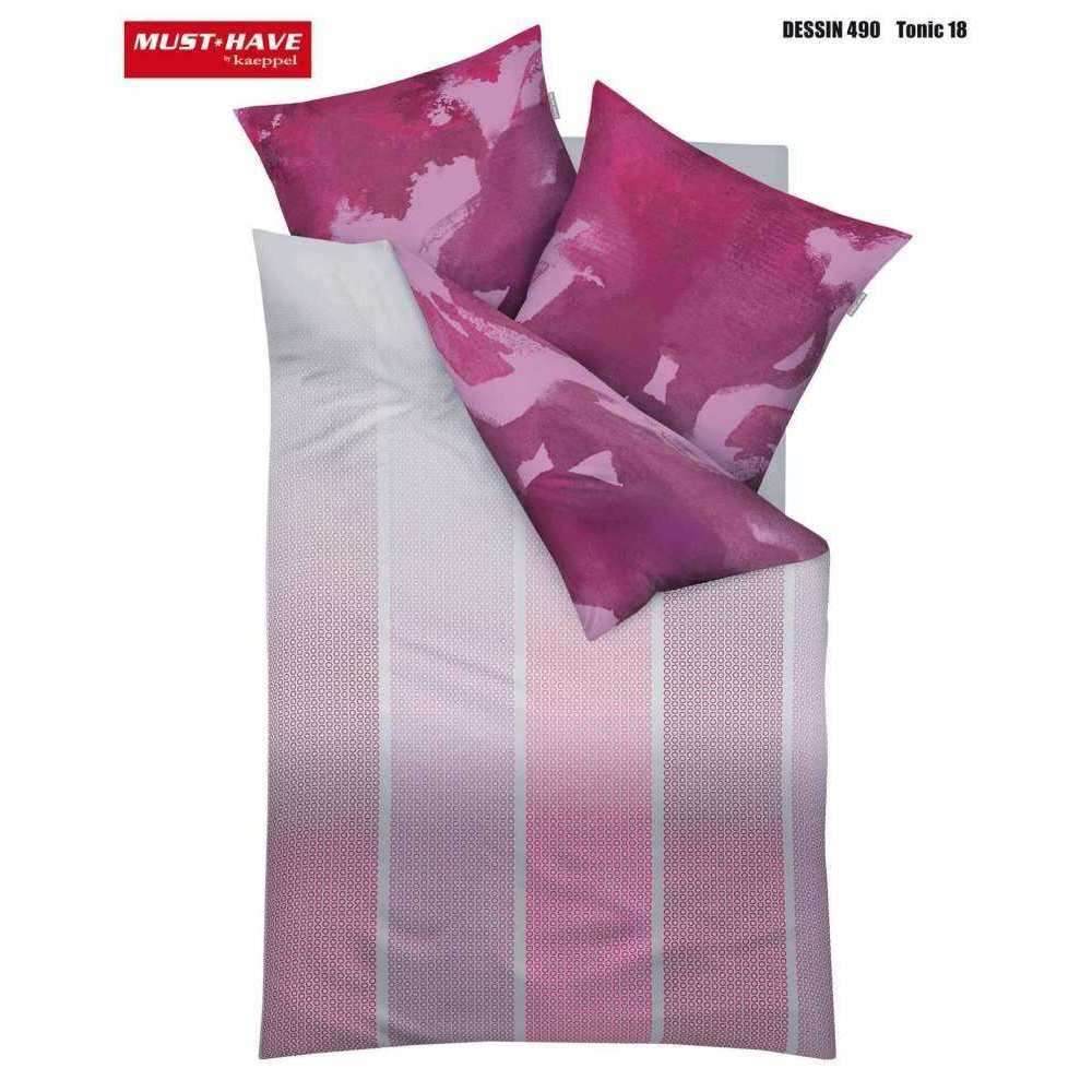 Kaeppel Satin Bettwäsche Tonic Pink 155x220 cm + 80x80 cm