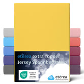 etérea Extra Jersey Topper Spannbettlaken 140x200 - 160x220 cm Gelb