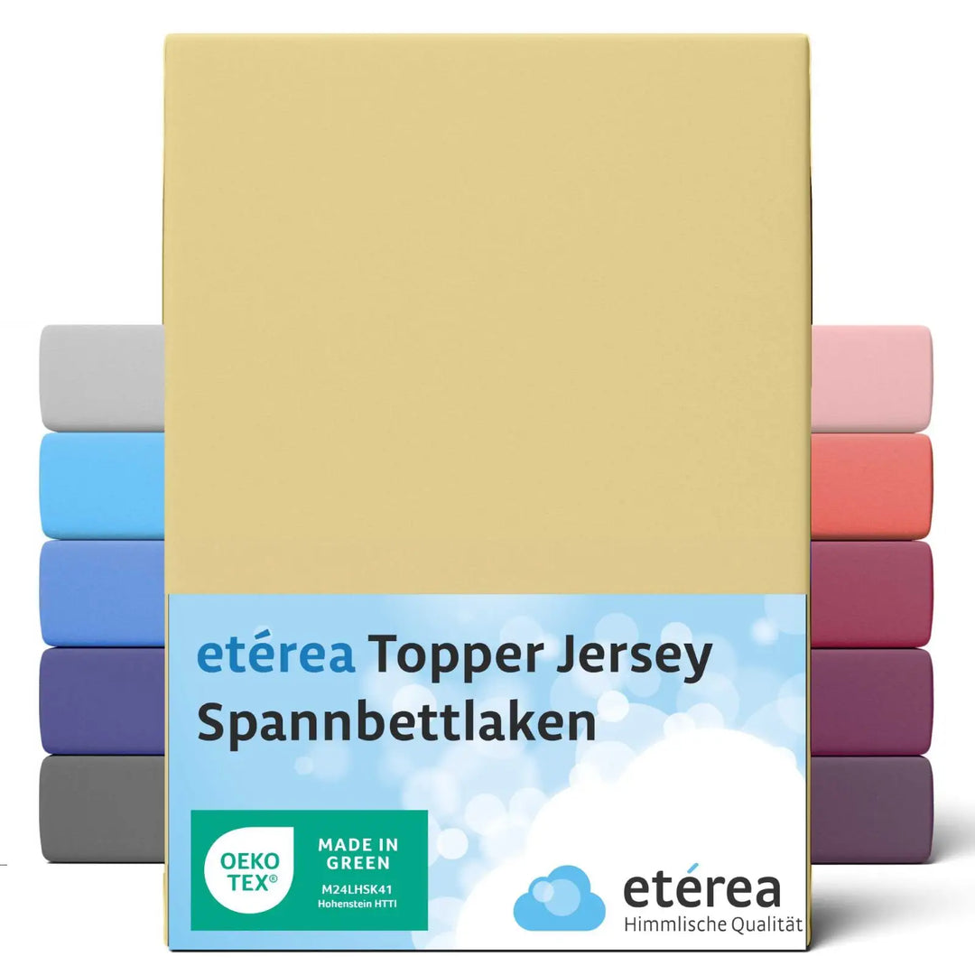 etérea Comfort Jersey Topper Spannbettlaken - 90x200 - 200x200 cm