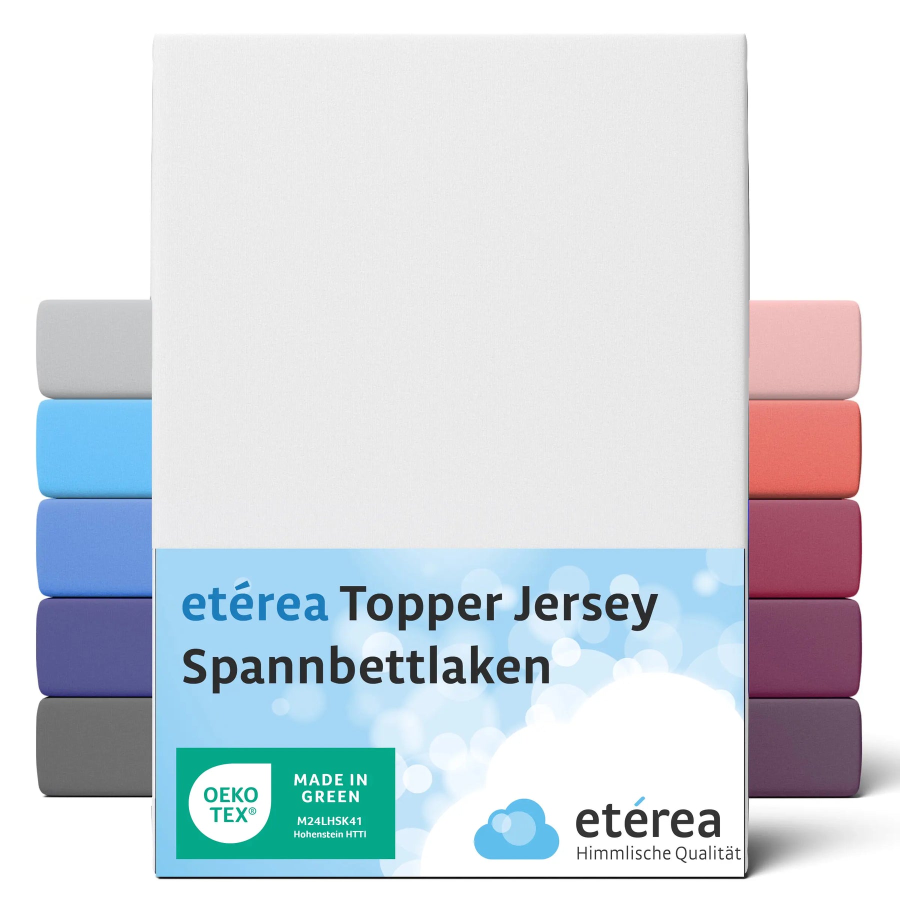 etérea Comfort Jersey Topper Spannbettlaken - 90x200 - 200x200 cm