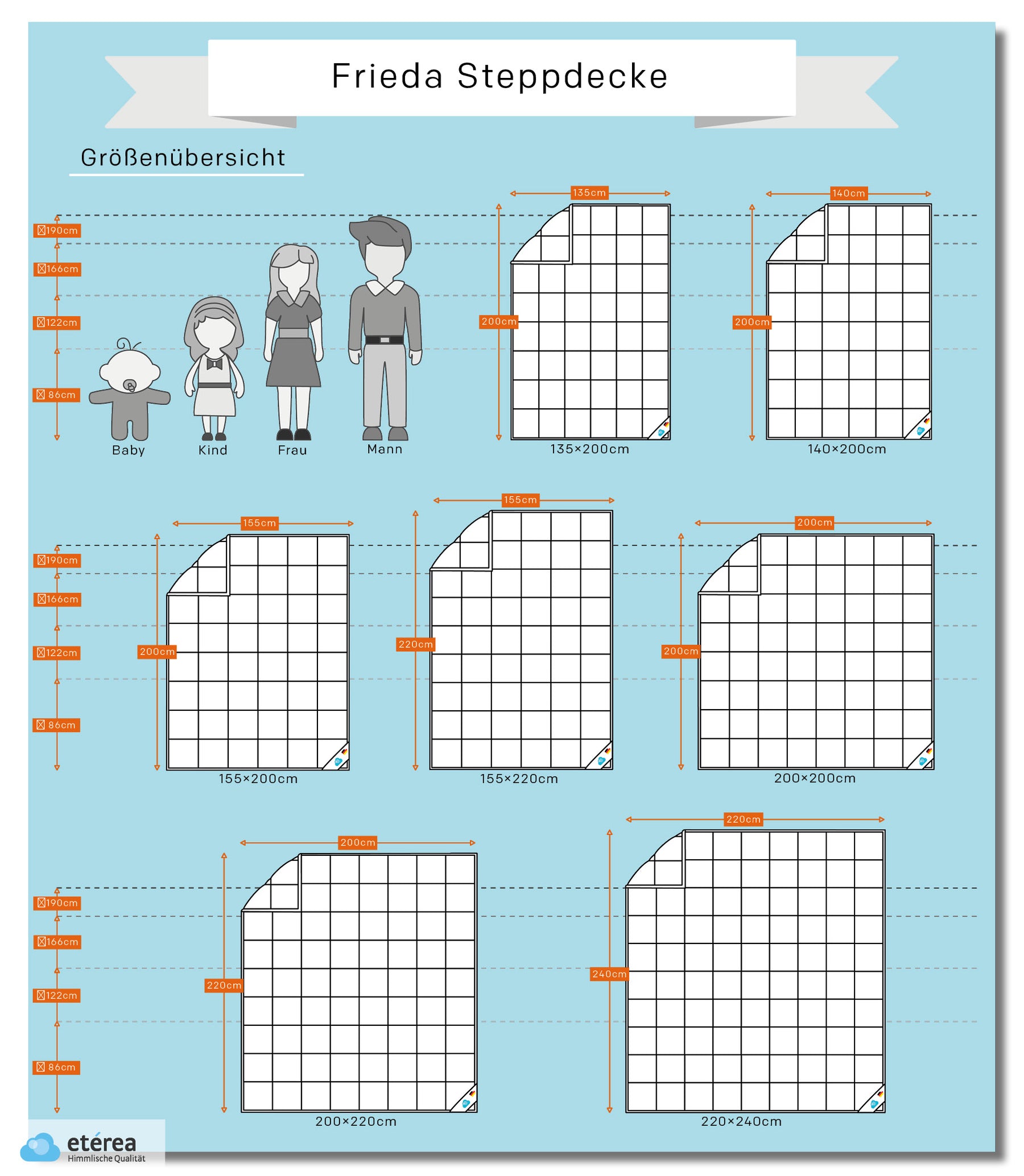 etérea Microfaser Steppdecke Frieda