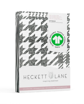 Heckett&Lane GOTS Flanell Bettwäsche Rex mit Karo Print Schwarz 135x200 cm + 80x80 cm