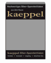 Kaeppel Biber Spannbettlaken #farbe_grau