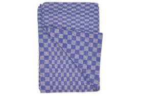 Sterzbachs 2er Set Max Grubentuch Geschirrtücher Baumwolle Kariert 220 GSM 50x100 cm Blau