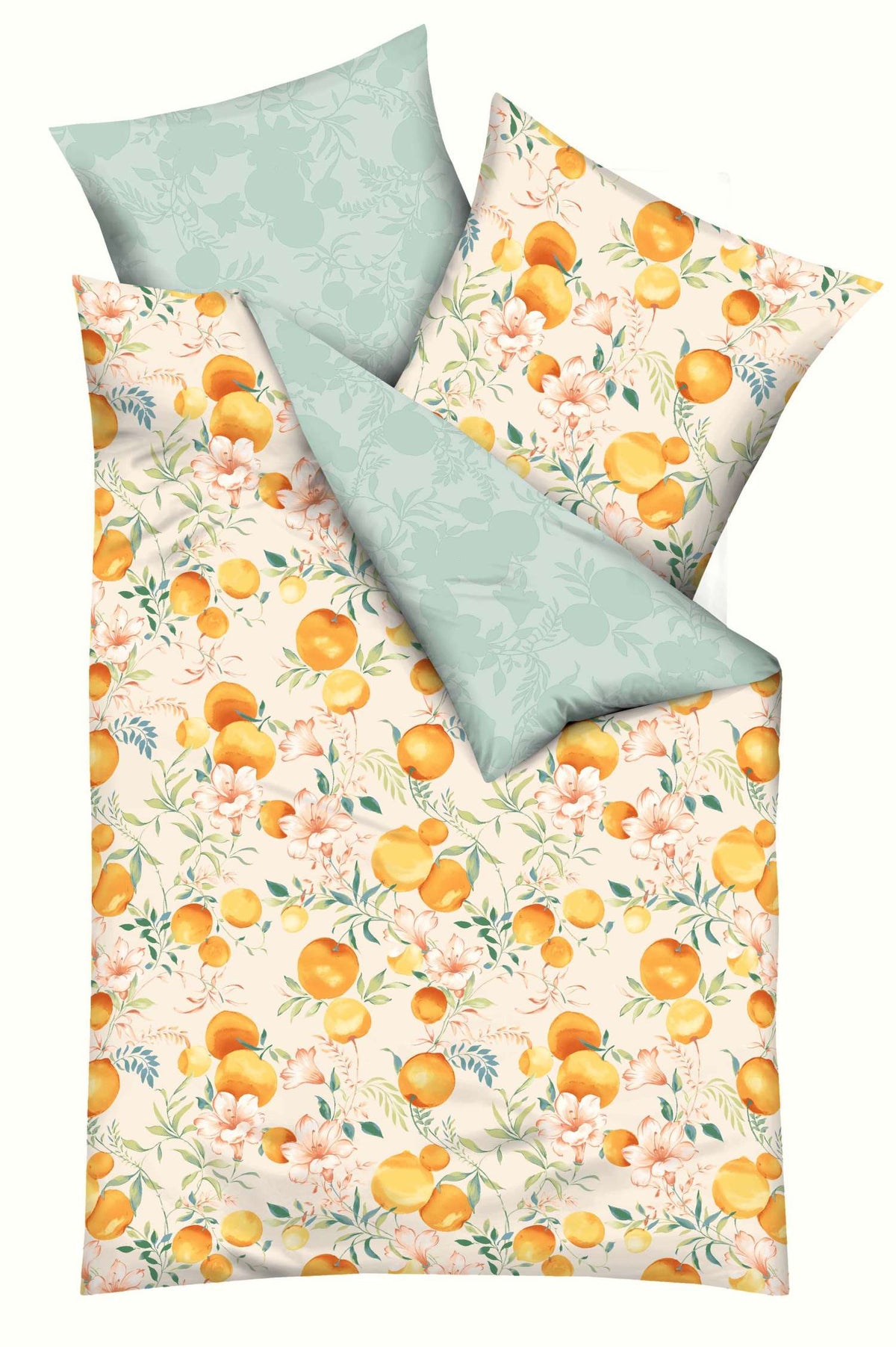 Kaeppel Mako Satin Bettwäsche Orange Blossom Mandarine