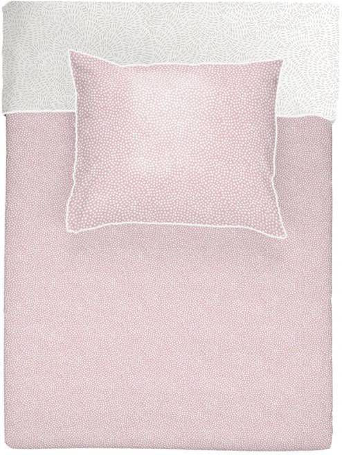 Walra Flanell Wendebettwäsche Dazzling Punkte Rosa 140x220+60x70 cm